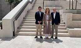 King Juan Carlos, Infanta Elena and Froilán, together in Abu Dhabi this Easter Sunday
