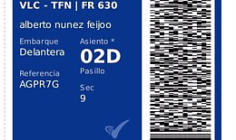 The PP sees the "desperation" of the PSOE for questioning Feijóo's flight to Tenerife and shows his boarding pass