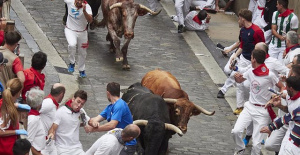 The Núñez del Cuvillo bulls star in a fast and clean fifth running of the bulls