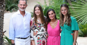 The Kings, the Princess of Asturias and the Infanta Sofía visit the Jardines de Alfabia, in Mallorca