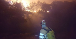 The fire in Valencia de Alcántara reaches 350 hectares and forces the evacuation of two rural houses