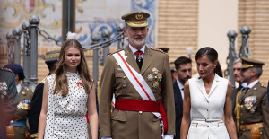 Princess Leonor will be at the reception at the Royal Palace for the first time after the parade on October 12