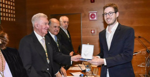 Daniel Pérez-López, co-founder of the spin-off UPV iPronics, awarded by the Royal Academy of Engineering